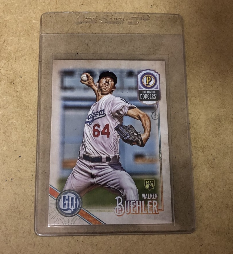thinkbluepc's tweet image. Follow us and retweet this post for a chance at winning this 2018 Topps Gypsy Queen rookie card of Walker Buehler. We will randomly select a winner sometime before 6 p.m. Pacific on Sunday, January 30. Good luck! #Dodgers