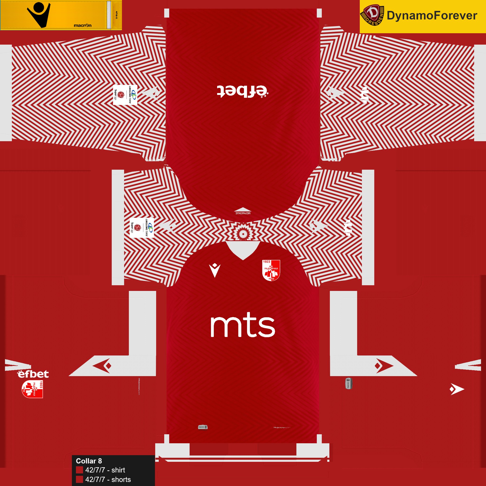 Radnicki Nis home kit concept - PES Kit Creator Showcase