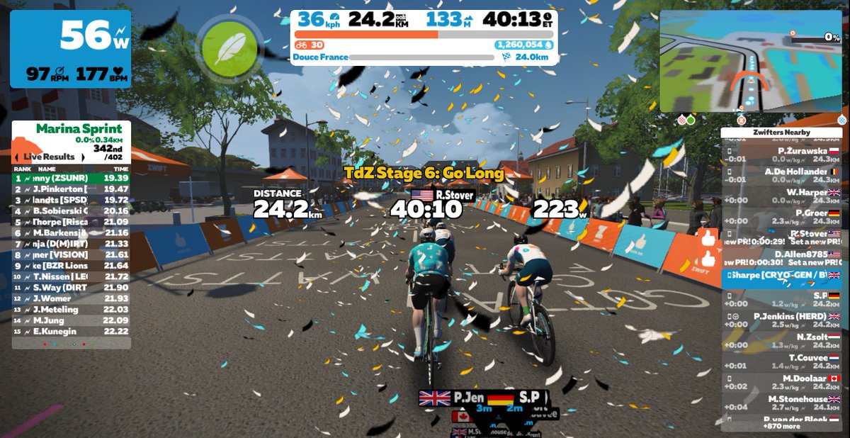 notstrong's tweet photo. Stage 6 of the #TdZ in the bag.. stage 7 incoming tomorrow.. then onto the fine stage.. @GoZwift is so addictive #Addited #NumberPlatform https://t.co/3xj2RPQ1e5