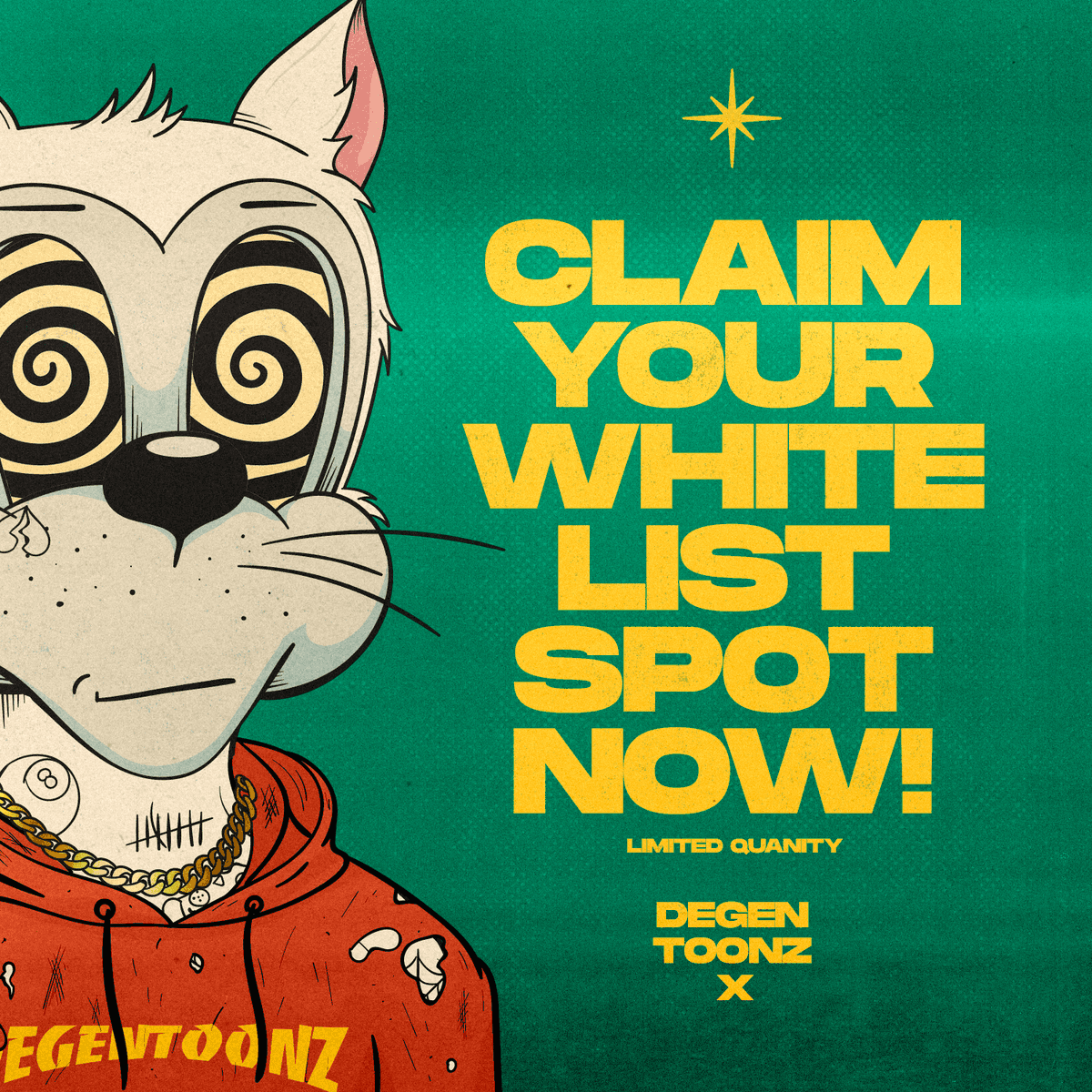 Do you own a <a href="/doodles/">doodles</a> <a href="/psychanon/"></a> <a href="/RTFKTstudios/">RTFKT</a> or @AzukiZen? Come get your whitelist spot in Degen Toonz! 

More projects will be added soon

Join our Discord now!!!
discord.gg/5KfG3Qfaqy