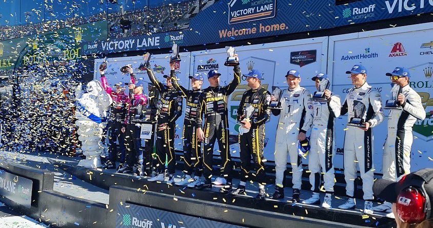 GvanderGarde's tweet photo. What a race! Unfortunately we came 7 seconds short for P1, but 2nd place after 24 hours is good for now… @RacingTeamNL https://t.co/0Tcn2v1ssm