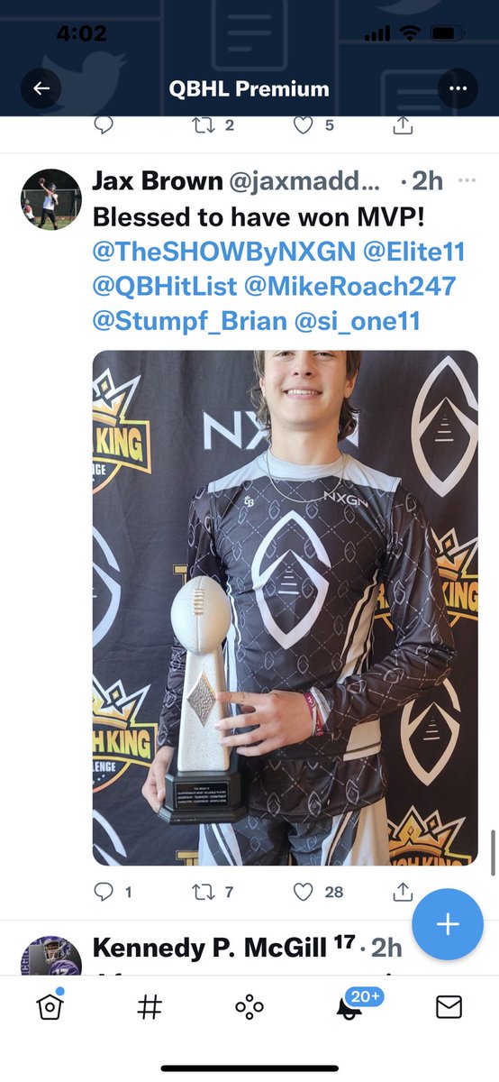 QBHitList's tweet photo. 🙌🏼Congrats to a few of the MVP winners from the @TheSHOWByNXGN #nxgnmega
@QBHitList QB’s…
2025 QB @jaxmaddenbrown
2026 QB
@KaneArcher9
2027 QB
@FurianInferrera
#WeGotTheBestQBs https://t.co/Zr8jssYbl9