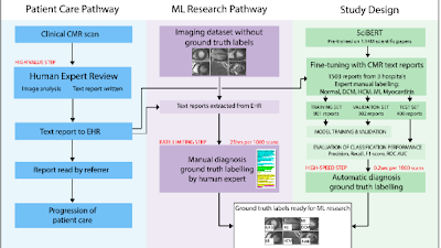 Radiology_AI's tweet photo. Using #NLP of cardiovascular radiology reports to label diagnosis https://t.co/yPk0SzCMtB @CamilleGonzague @DocofHearts @ImperialNHLI #SciBERT #transformer #AI #Expo2020 https://t.co/pBYKHkjQed