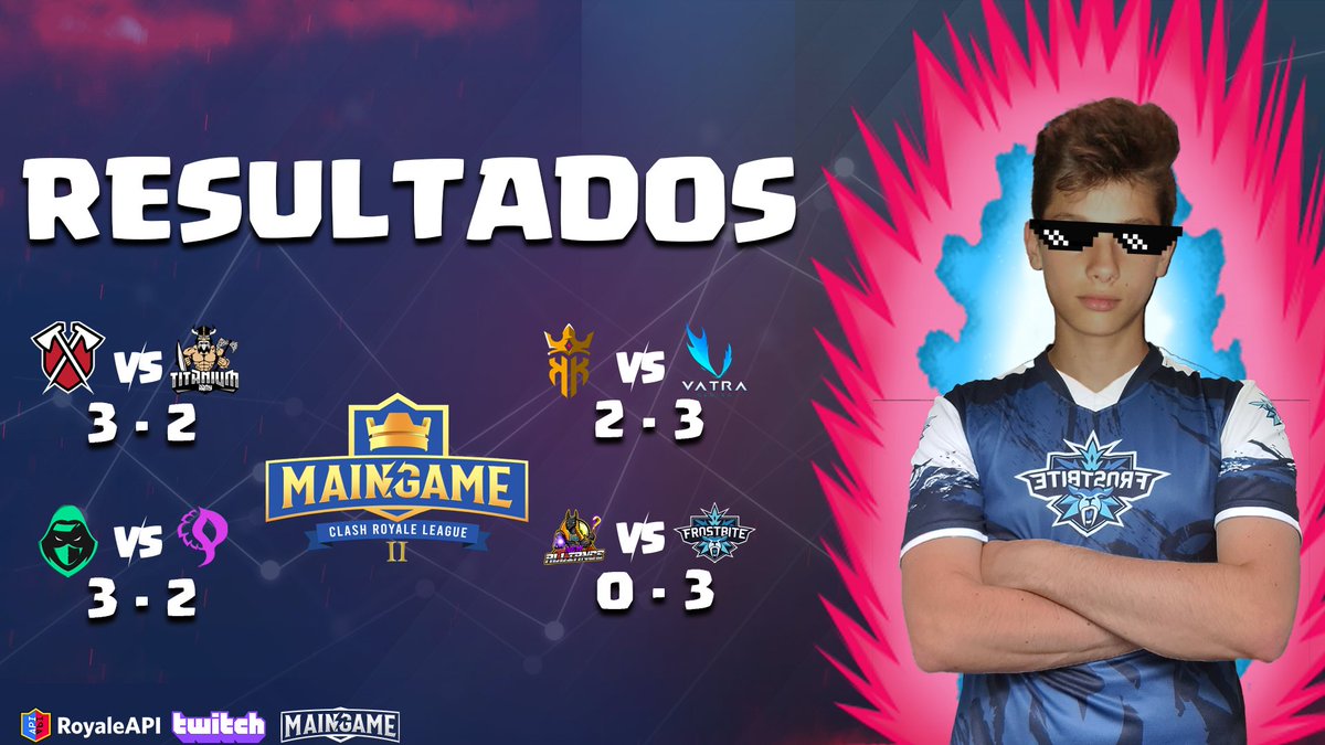 #MAINGAMELEAGUE

🔴PLAYOFFS🔴

Resultados:

<a href="/TribeGaming/">Tribe Gaming</a> 3
VS
<a href="/TitaniumArmyGG/">⭐ Titanium Army ⭐</a> 2

<a href="/DarkAllianceV/">Dark Alliance V</a> 3
VS
<a href="/PhloxGaming/">Phlox Gaming</a> 2

<a href="/NewAlliance_GG/">New Alliance</a> 0
VS
@FrostbiteCR 3

<a href="/KingOfKings_GG/">King Of Kings 👑</a> 2
VS
<a href="/VatraGaming/">VatraGaming</a> 3 

Quien se convertirá en el campeón de la segunda edición?

Menciona a tu equipo favorito