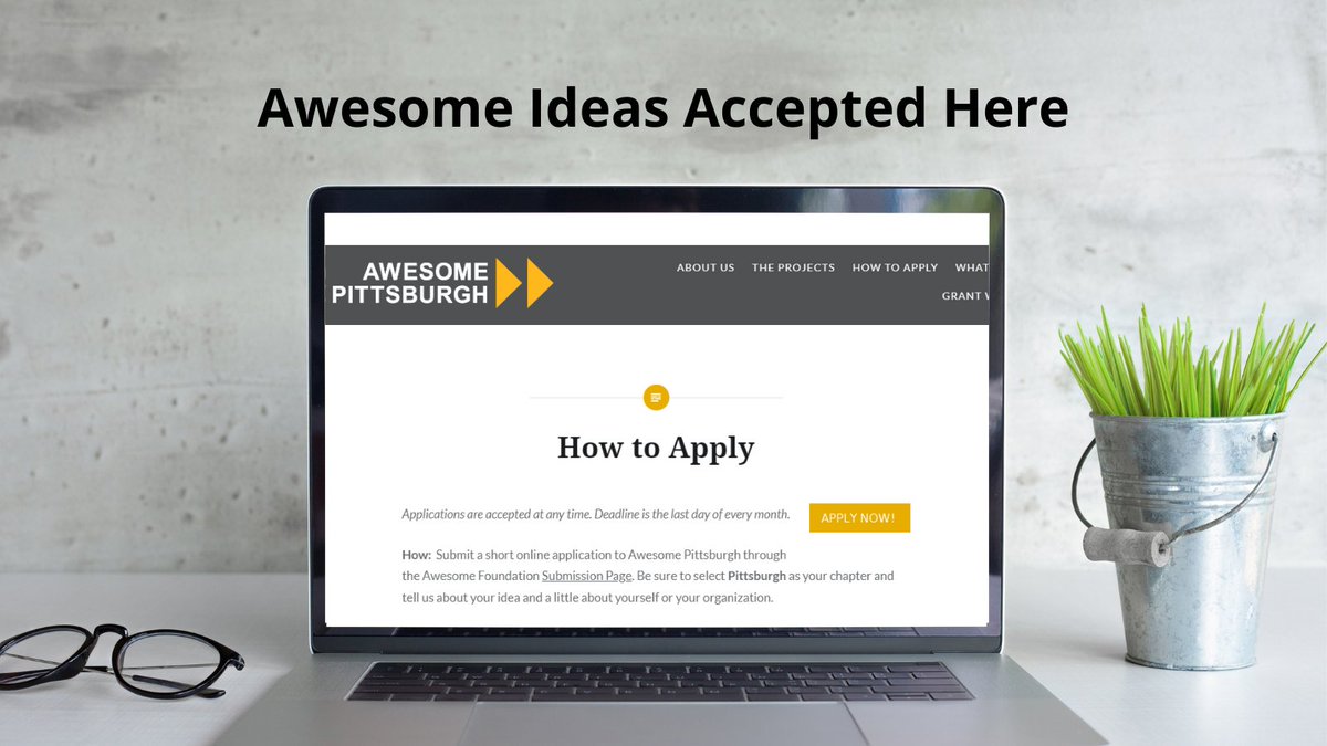 Are you working on a project and you need a little funding to make it possible? Each month we award a $1,000 micro-grant to a person or group trying to increase the awesomeness of our region. Apply for our grant here: awesomepgh.com/how-to-apply/