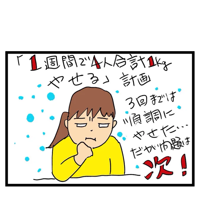 #四コマ漫画#ウエイトコントロール真剣に考える 