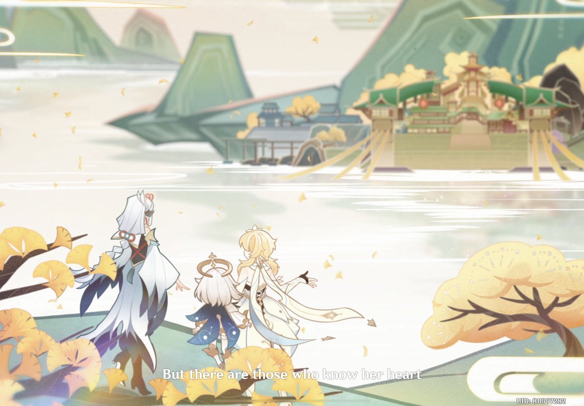 ventified's tweet image. wish I had more own pics of shenhe’s story quest t___t it made me cry naur