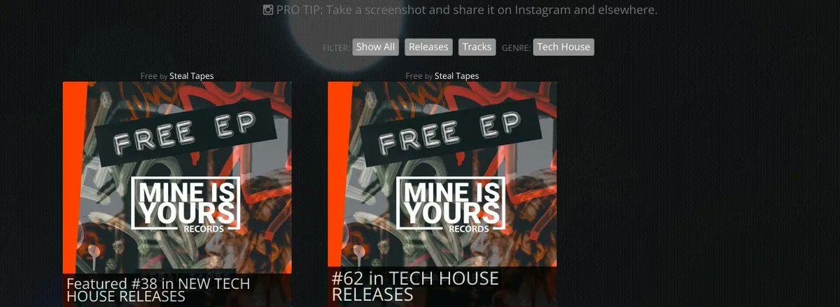 @mineisyours is CHARTED 1x @ Beatport. BIGUP to Steal Tapes README beattracker.com/label/mine-is-…