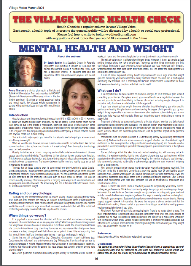 My 3 most recent articles on #insomnia #constipation &amp; #obesity as part of the <a href="/RADiANTCRG/">☀️RADiANT Research Consortium ☀️</a> public education columns on #wellbeing #MentalHealthPH #MentalHealthMatters  
<a href="/beltonvveditor/">BeltonVVEditor</a> <a href="/rcpsych/">Royal College of Psychiatrists</a> <a href="/HPFT_NHS/">Hertfordshire Partnership University NHS FT (HPFT)</a> <a href="/NSFTtweets/">NSFT mental health</a> <a href="/NSFT_CCIO/">Toral Thomas</a>