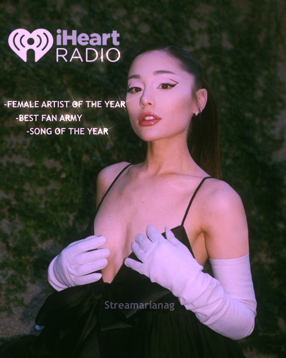 Streamarianagg's tweet photo. Ariana está nominada en 3 categorías de los ¡Heart Radio y una es por votación.
Utilicen los # 

I vote for #Arianators for #BestFanArmy at the #iHeartAward https://t.co/jA36nWCXoJ