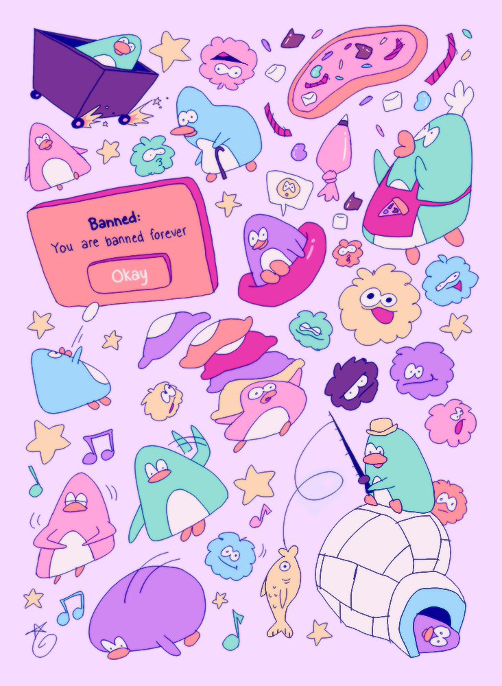 memedokies's tweet photo. clump penguins! for @clubpenguinzine ! https://t.co/AHS73DRaHW
