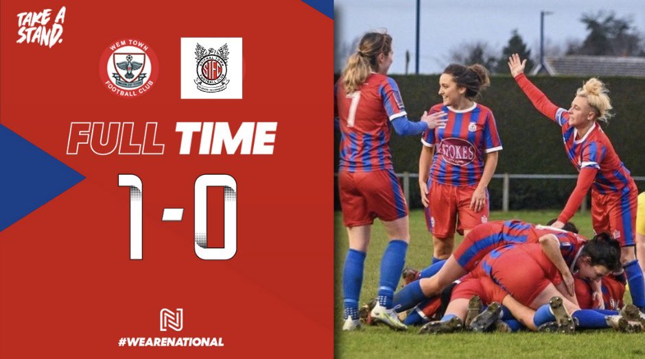 WemTownLadies's tweet photo. A close encounter against @shifnalladies results in a 1-0 win after extra time! 
Onto the semi-finals 💙❤️ https://t.co/XEKrWcYsL9