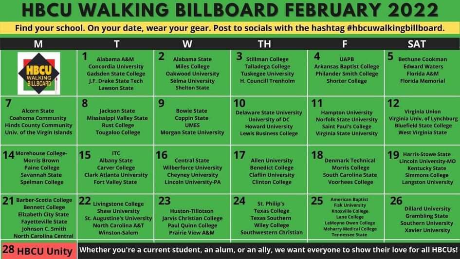 BULLDOGS & Supporters:  Join Us on February 18th for the HBCU Walking Billboard Day 2022. We need to show all the way out by wearing our Bulldog gear and posting pictures on all social media platforms.💙❤ #BulldogTenacity❤💙#HBCUUnity #WalkingBillboard2022