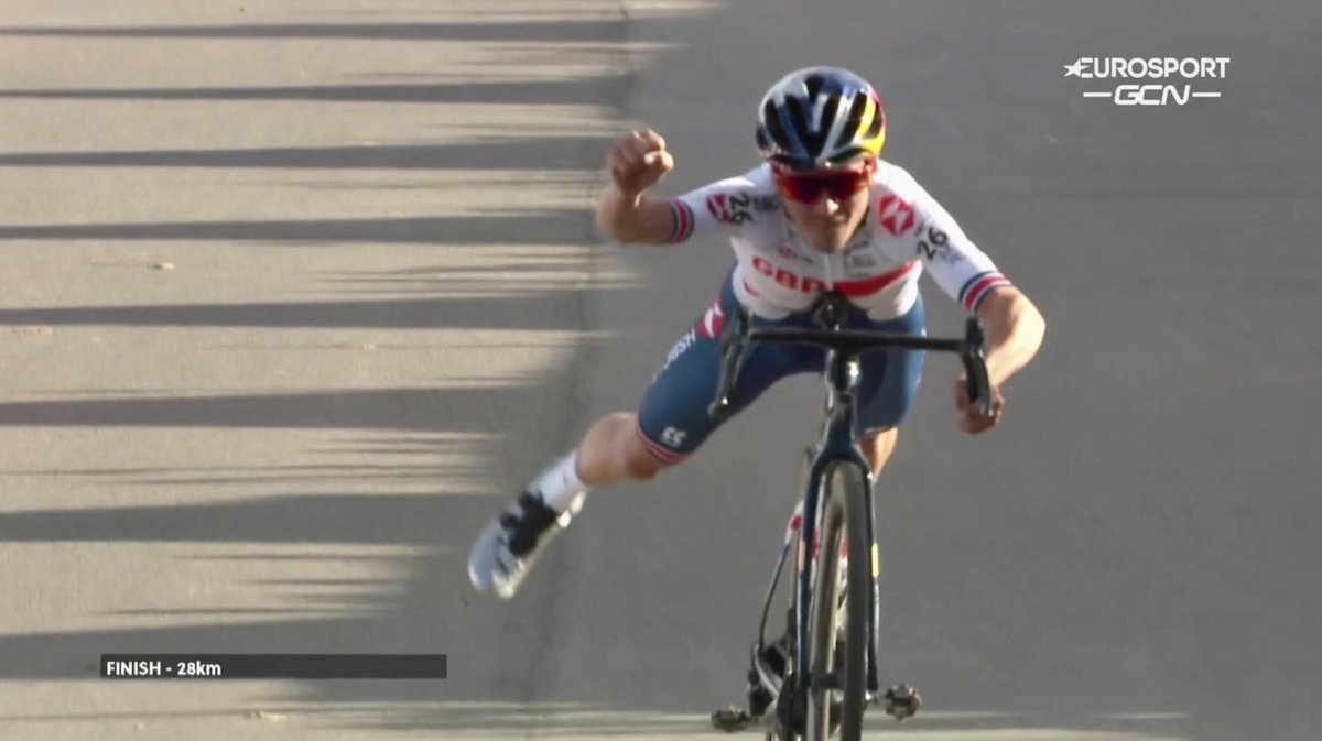 letouryorkshire's tweet photo. Congrats @Tompid on the @UCI_CX Cyclo-cross World Championships win! Such a dominant performance 
🥇🌈 💪🙌 https://t.co/0Q9MhX8S46
