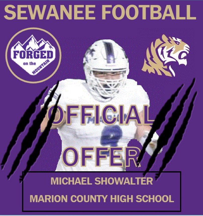 Thankful to receive my 2nd offer from Sewanee: The University Of The South
@RodgersSewanee @YSR_CoachRundle <a href="/SewaneeFootball/">Sewanee Football</a> <a href="/MCWarriors1/">Marion County Football</a> @FootballMarion