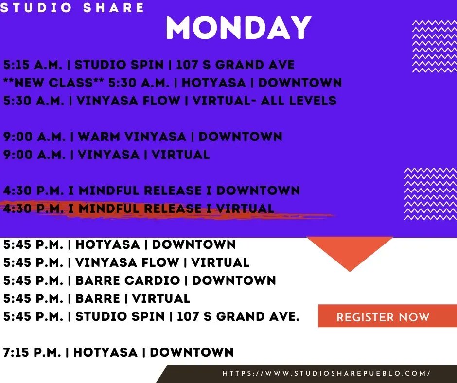 StudioShareCo's tweet photo. Sign up on the app or online at https://t.co/BAbzXxnGVj

#yoga #pueblo #colorado #hotyasa #yogachallenge #namaste #studiosharespin #studioshare #selfcare #newyears #january #newyearnewme https://t.co/QNPyHDXgXi