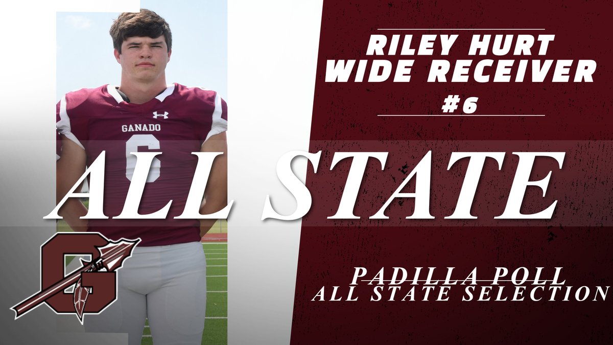 GanadoAthletics's tweet photo. Congratulations to Padilla Poll All State 2nd Team Selection Senior #11 Punter Lane Benavides and 1st Team Selection #6 Wide Receiver Riley Hurt!!! https://t.co/SCBrlvoojB