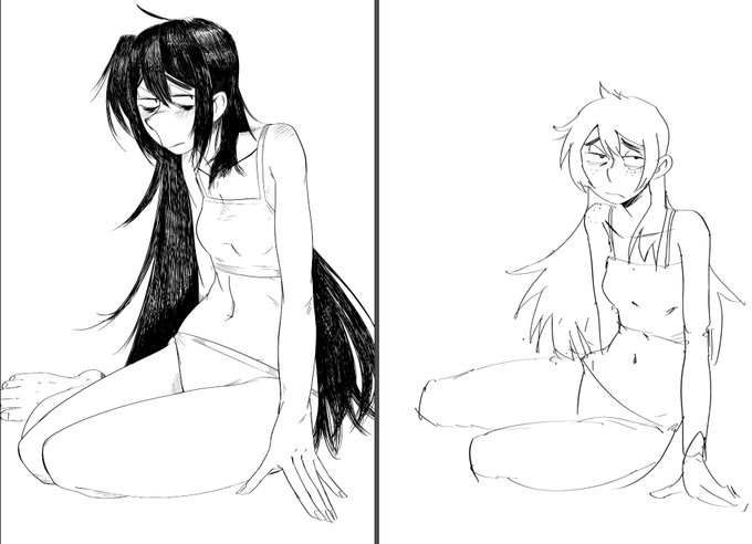 ベタの方に描いていたのでソバカス消えちゃってますが
2年半ぐらいでこんな感じに変化しましたという水増しの呟きをこそっと 