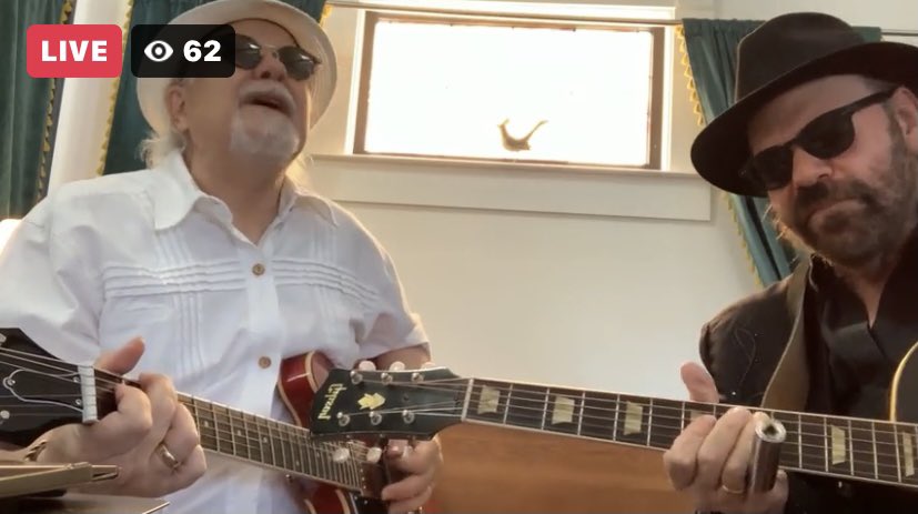 Thank you <a href="/colinlinden/">Colin Linden</a> and Whitey Johnson for a wonderful livestream on a Sunday afternoon . Loved it all , thanks for playing “Life is Beautiful”❤️