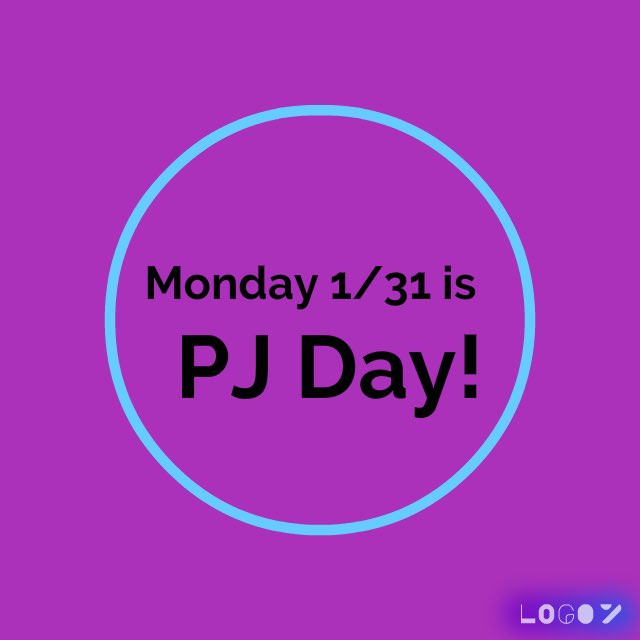 Monday is going to be a cold one! So wear your warmest PJ’s!