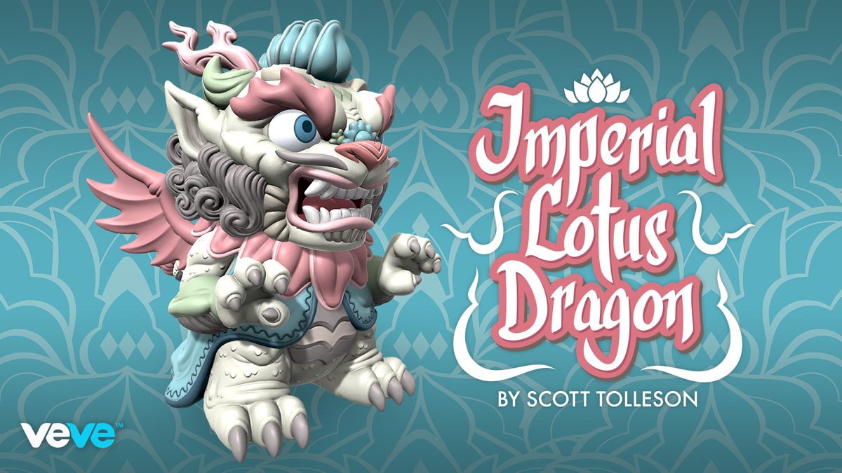 When the moon is at its fullest and brightest, you can follow the sacred river into the wildwood. Deep inside, you’ll find a hidden pond. There lies the Imperial Lotus Dragon...

4 rarities of <a href="/mrscotttolleson/">Scott Tolleson</a>’s Imperial Lotus Dragon drop Wed, 2 Feb at 8 AM PT in blind box format