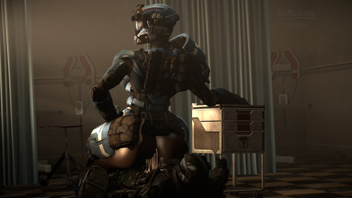 a trade for @Hu3Operator of their oc amelia #halo #SFM #NSFW #rule34 #Sourc...