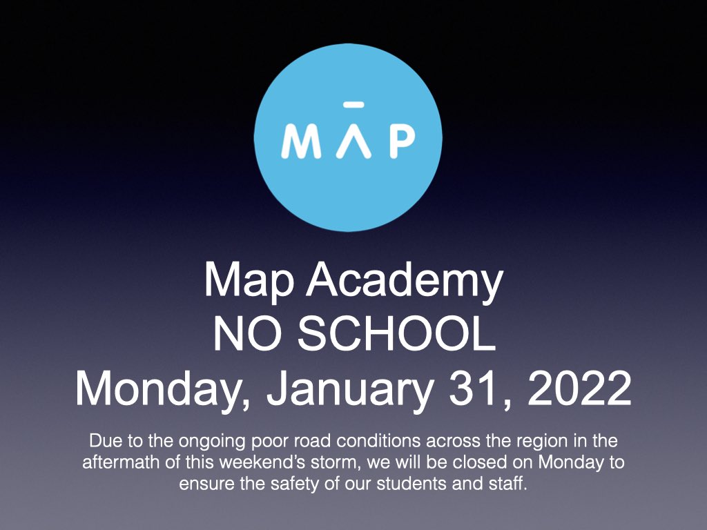 themapacademy's tweet image. Snow day tomorrow. Stay safe everyone—we’ll see you on Tuesday.