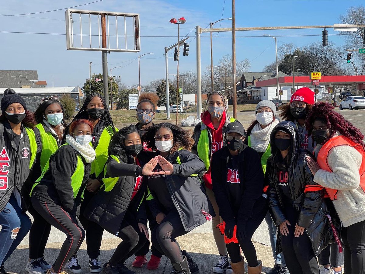 muzetadst's tweet photo. Our first event was a success! ❤️ Thank you to everyone who came out to help support our community and clean our environment. Step one of two of what will be our adopted road is COMPLETE. #MuZetaWay #ElevateMZ #SRDST #DeltaWeek https://t.co/cRg93T8KQL