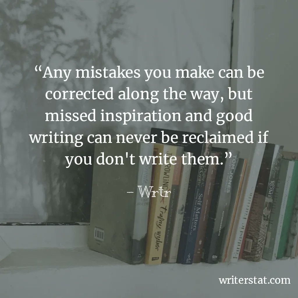 As an author, you grow twice in your writing. You grow during your writing, and each time you edit and finish something. Each story you write is a stepping stone to the next thing you write. - Wrtr #amwriting