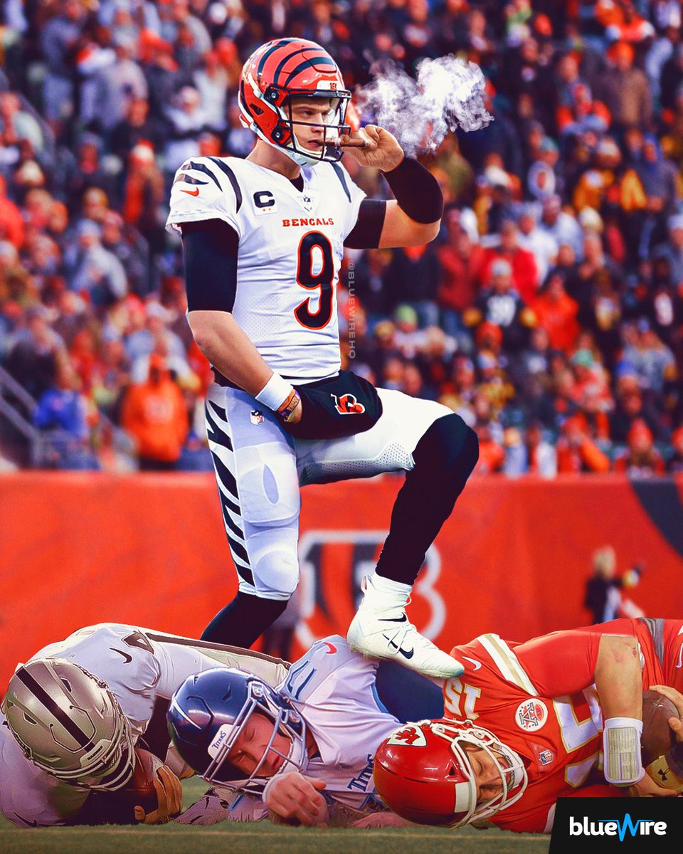 bluewirepods's tweet photo. Burrow smokes the AFC and is on to the Super Bowl 😤 https://t.co/ZEhsvgn7WD