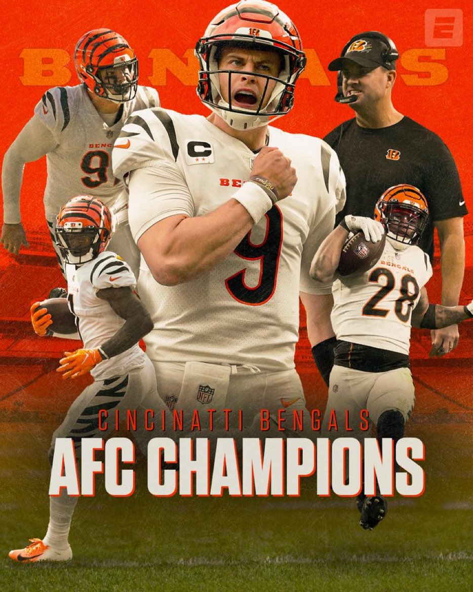 The only thing that would be better would be a Broncos win this late in the season!!  Go Bengals!!  Can’t stand the KC Chumps!