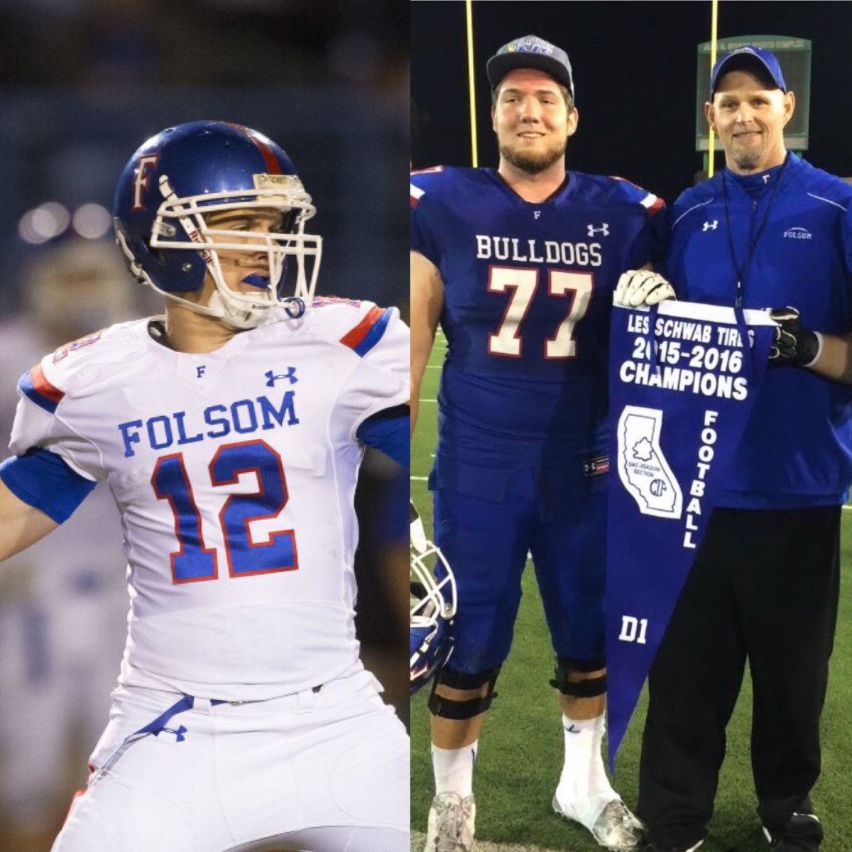 coachkmr's tweet photo. Congrats to Folsom Bulldog greats Jonah Williams and Jake Browning!!!!
Super Bowl Bound!!!!
#BulldogNation
#2014StateChamps https://t.co/UOUJVLj91K