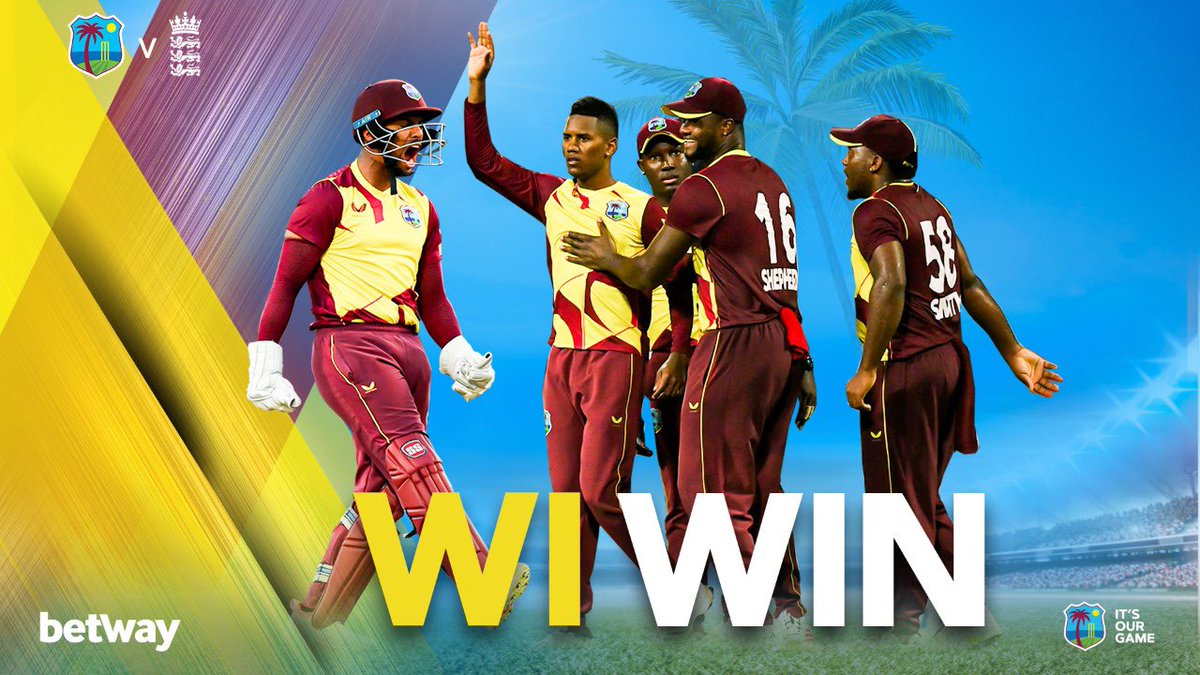 windiescricket's tweet image. We have toppled @englandcricket the #1 ranked T20 team in the world. What a feeling.🔥

Our journey to the @T20WorldCup in Australia 🇦🇺 later this year off to the perfect start. #MissionAccomplished 

#MenInMaroon #WIVibes #WIvENG