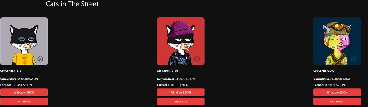 NFTWithMe_'s tweet photo. Cats ✔️
Dogs ✔️
$Zion, incoming!!!
.
#LFG! #CatsFollowCats #DogsFollowDogs #Zion #CatCartel #DEADogs https://t.co/HhxZ7bjJ3k