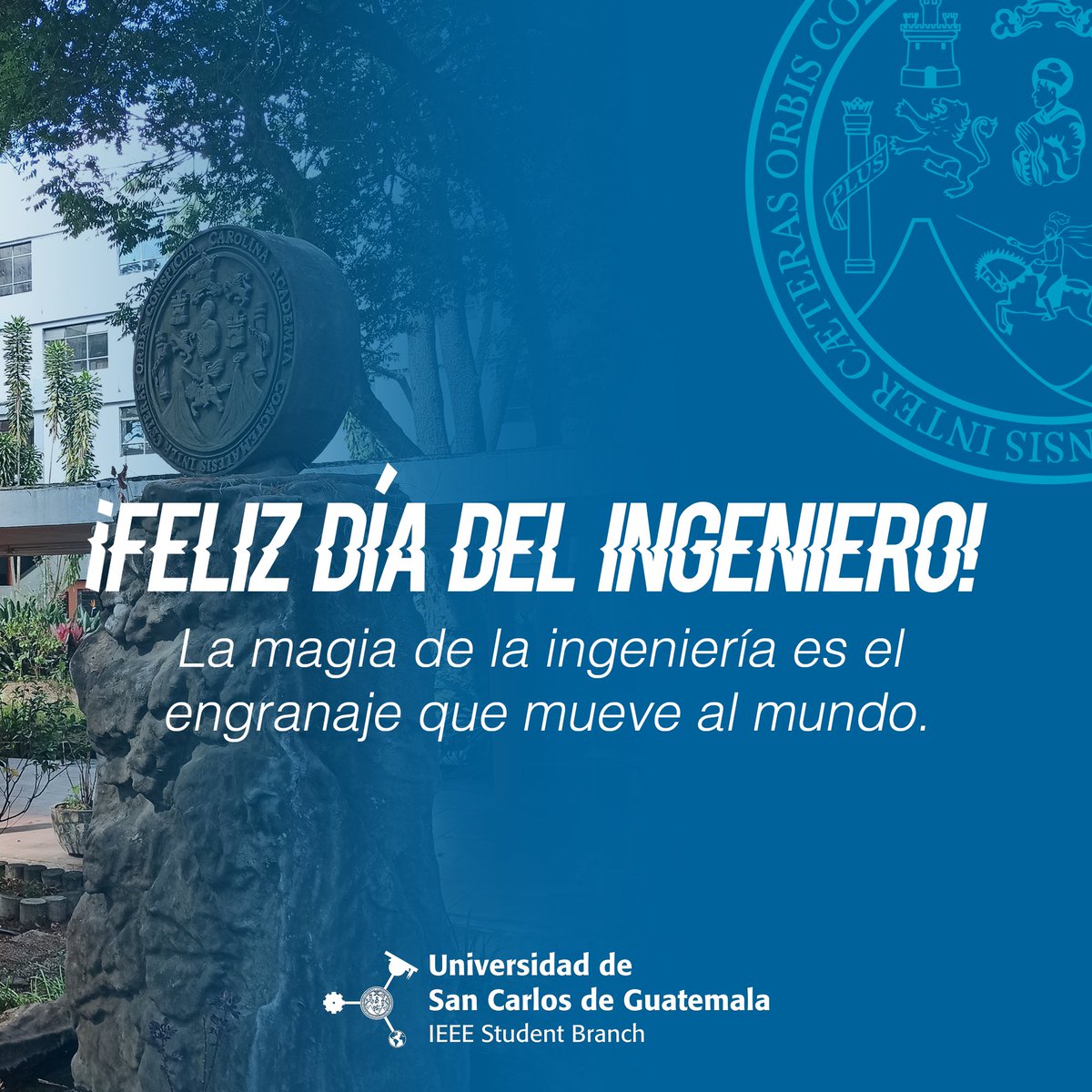 CS_IEEE_USAC's tweet photo. Feliz dia a los profesionales y estudiantes. ¡Feliz dia Ingenieros e Ingenieras!
#IEEECS #IEEEMEMBER #IEEEUSAC #USAC https://t.co/PlIPRzKJdP