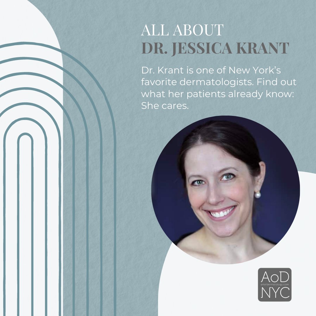 Jessica Krant, M.D., MPH, is a board-certified dermatologis at the top of her field. But above all, she is most proud to be a caring and understanding physician who  listens and sends her patients home with a smile.

artofdermatology.com 
#NYC #dermatology #skincare #drkrant