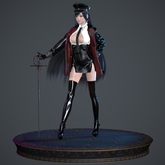 デジタルフィギュア三作目作成しました!細かいところ直して動画にします。
#b3d #3D #3dart #3dmodeling 