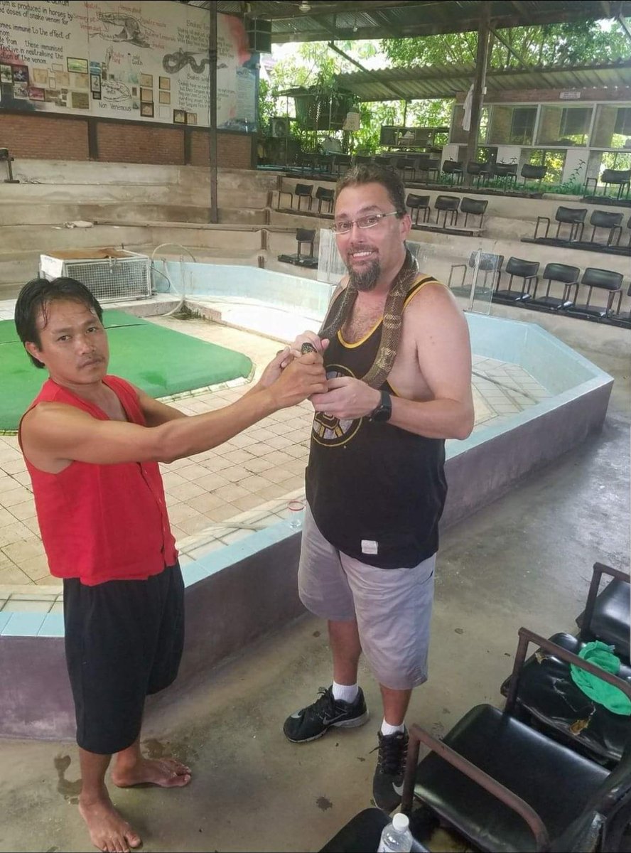 RonsonC73's tweet photo. GOOD MORNING PEEPS ! It's Monday, the beginning of a whole new goal crushing week!
(Thailand snake show. Real venomous Thai king Cobra)
#NFT #SHROOMENPROJECT #THAILAND #TRAVEL #FFF https://t.co/AecGWxHOri
