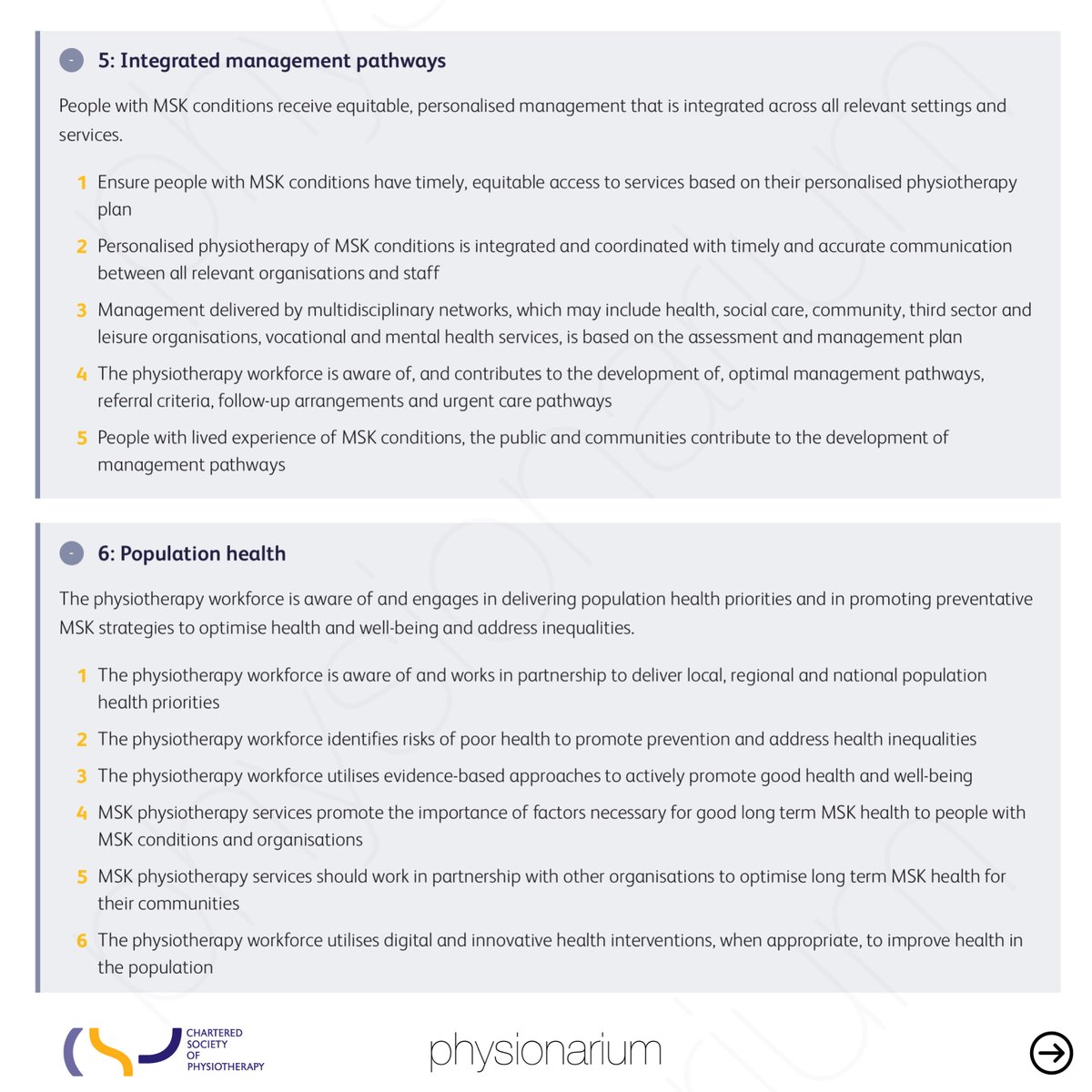physionarium's tweet photo. 📣 #MUSCULOSKELETAL #PHYSIOTHERAPY SERVICE #STANDARDS

📚 8 quality standards that support the development and delivery of high quality #MSK PT services.

📎 https://t.co/psf9jQ5nmW

#physionarium #fisioterapia #physicaltherapy #quality #rehabilitation #reabilitação #health #EBP https://t.co/cwQyEBzxAS