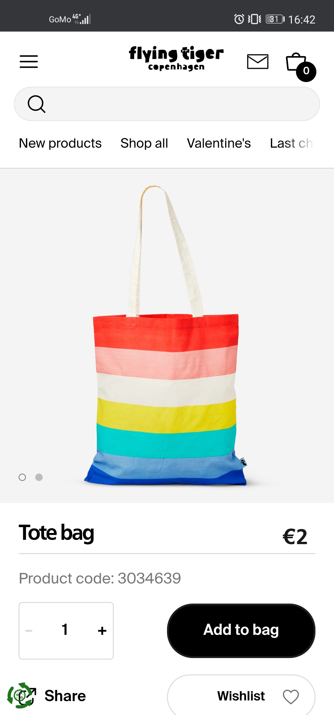 tiger rainbow bag