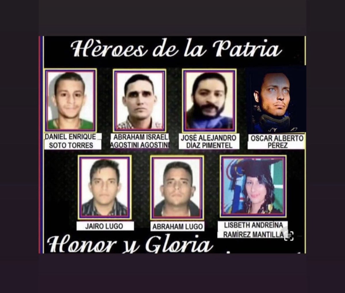 AmintaPerez3535's tweet photo. Héroes de Venezuela! Honor a quien honor merecen!! https://t.co/lx80egceq3