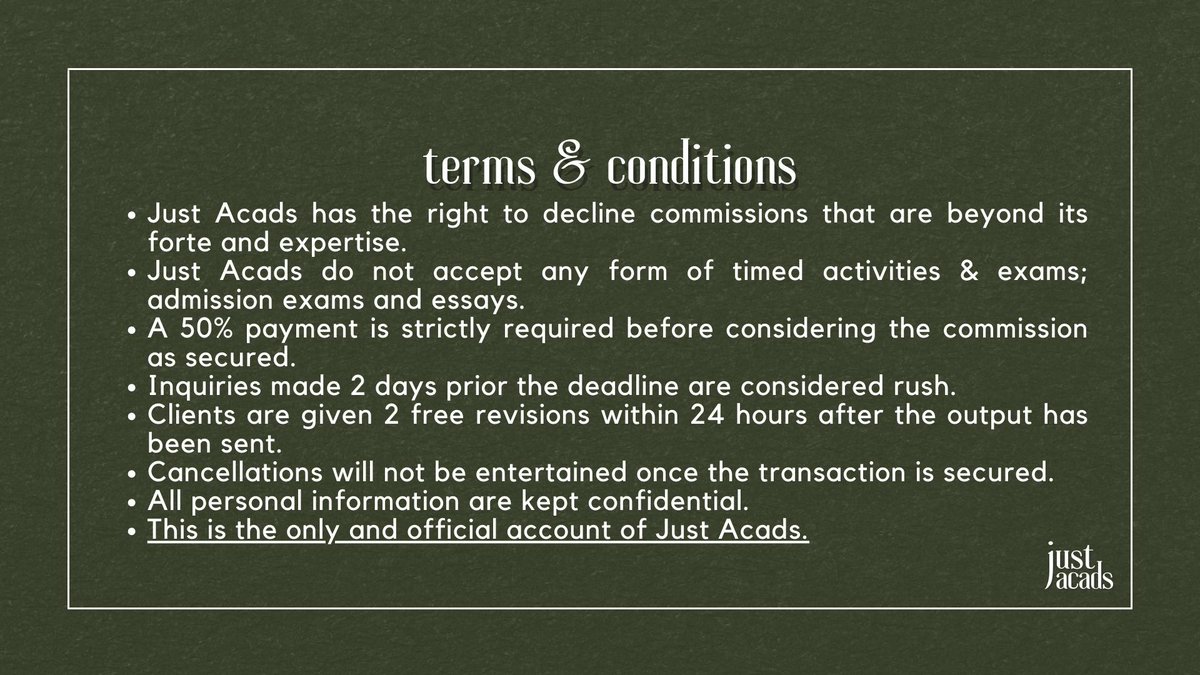 Just Acads | Write Ups, Research & Thesis tweet media