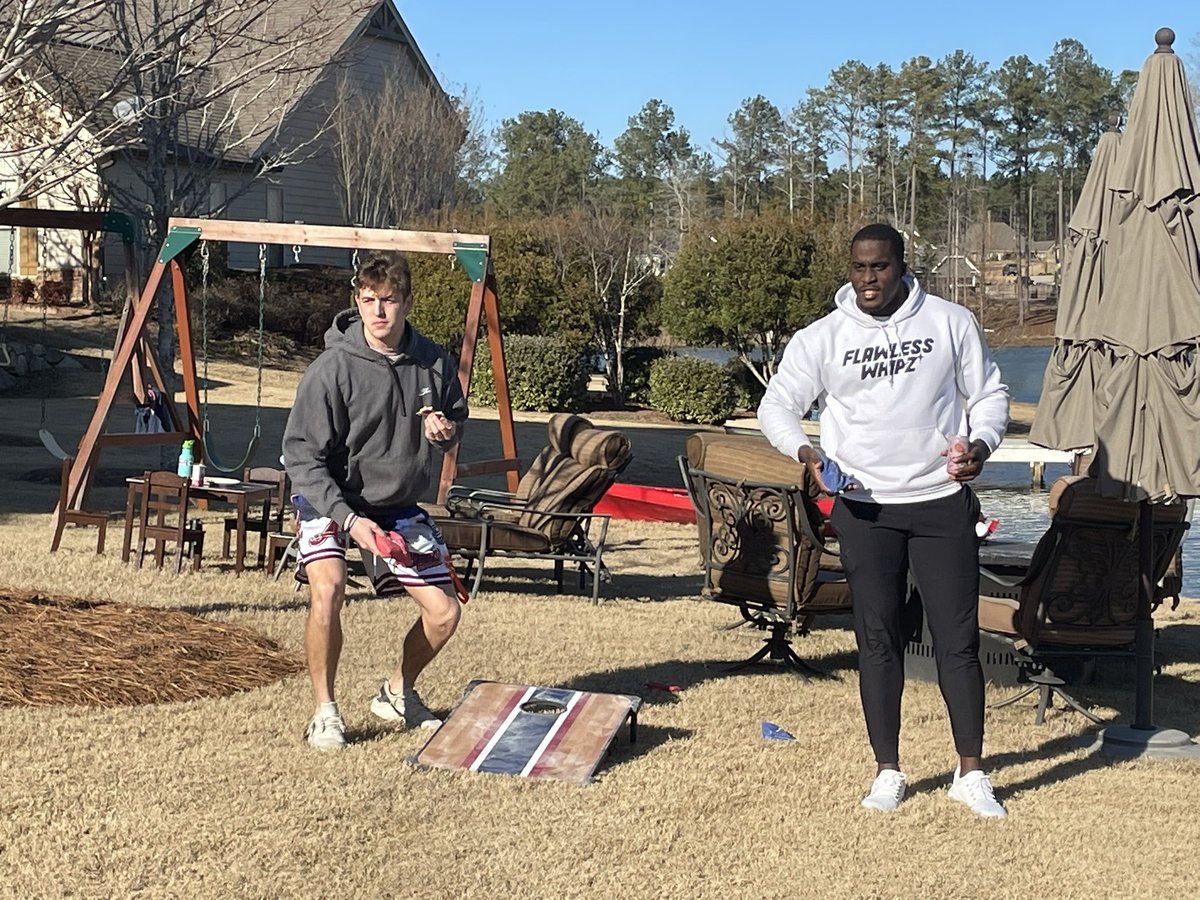 Coach_Watts19's tweet photo. S’mores, fishing, family, and football! Great Sunday with our guys. Grateful for this team! #AuburnMade #WarEagle https://t.co/YH5XnId32z