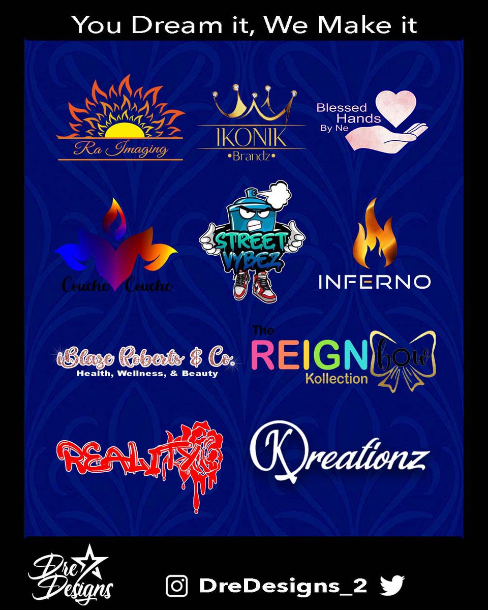 DreDesigns_2's tweet photo. In need of a logo for your small business? Contact DreDesigns for a chance to make your dreams a reality.
.
.
#graphicdesign #digitalart #creative #graphicdesigner #graphic #graphics #designs #viral #pvamu #logo #brand #explorepage #explore #display https://t.co/qDlFJTsuuE