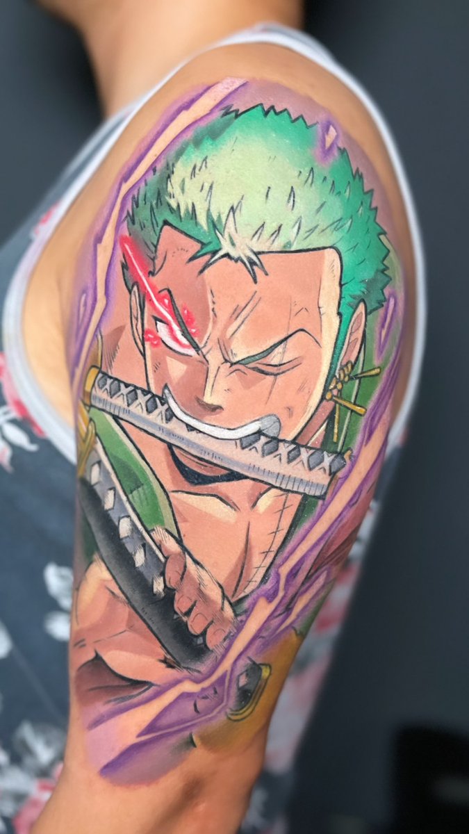 Neos ink - Neos ink - Zoro tattoo réalisé !! - Zoro