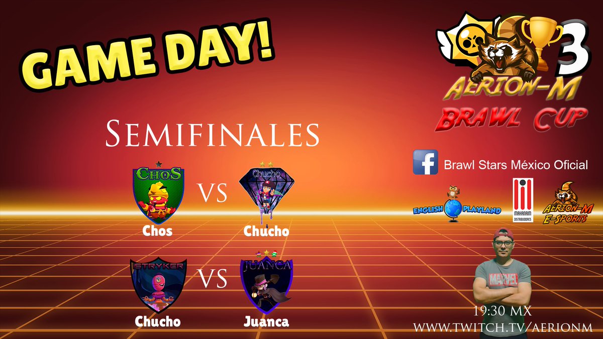 Aerion-M Brawl Cup 3 - Game Day

Semifinales y Gran Final

twitch.tv/aerionm #brawlstars 

English Playland - Manaheim Distribuidores - Aerion-M E-Sports - Brawl Stars México Oficial presentan
