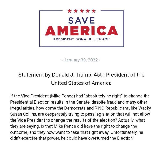 By Trump’s logic here, does this mean VP Harris has the right to overturn the 2024 election?