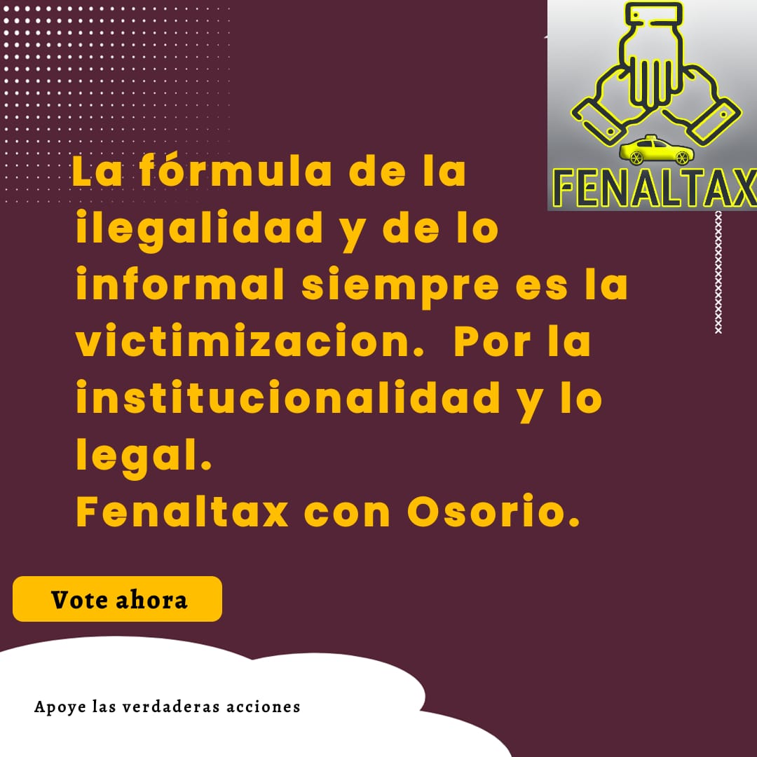Solidaridad total con el sector formal del taxi y el concejal Osorio

Favor votar a favor de la acción del concejal osorio:

instagram.com/stories/sondeo…