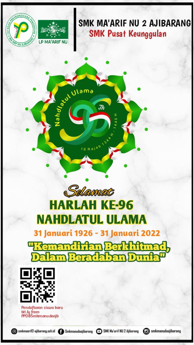 PustakaWidya's tweet photo. 96 Tahun Nahdlatul Ulama
@blakasutaimam @bapakadiba14 @manudaajibarang https://t.co/LGnrR5tfMV