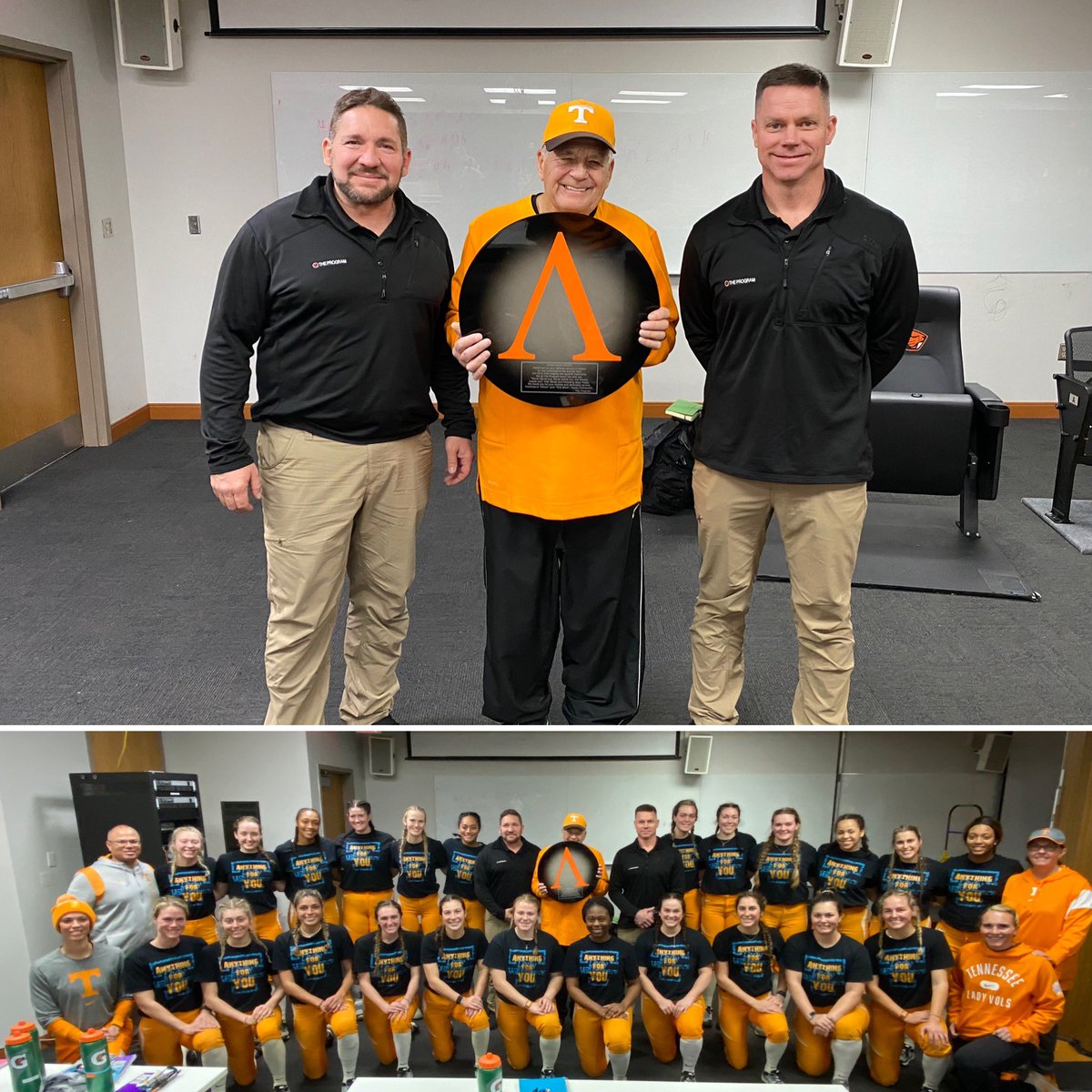 Such an emotional moment when <a href="/gunfighter19/">Cory Ross</a> and <a href="/slifejr/">James Slife</a> from <a href="/theprogramorg/">The Program LLC</a> presented Ralph with the Spartan Shield to honor his legacy and retirement #BetterLeaders #BetterTeammates #OneMore